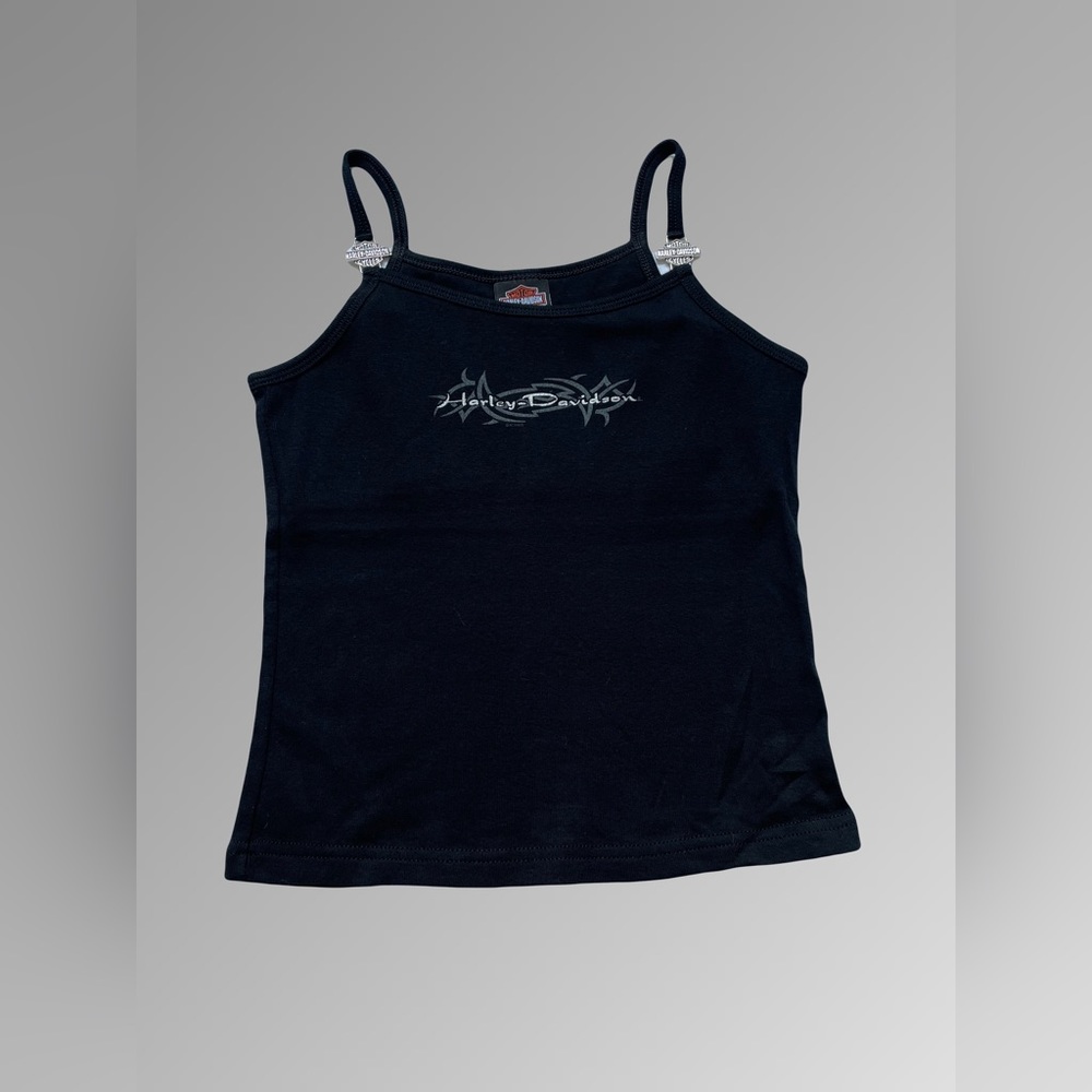 Harley-Davidson Black Tank Top with Silver Logo